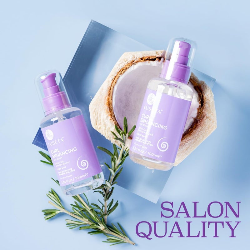 L LUSETA Luseta Curl Enhancing Hair Oil Define Curl & Restore Bounce Anti-frizzing and Smoothing for Curly Hair Type 3.38oz - Image 4