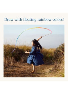 Sarah's Silks Rainbow Streamer - 8' Long Twirling Ribbon Wand for Kids | Montessori and Waldorf Toys  - Image 3