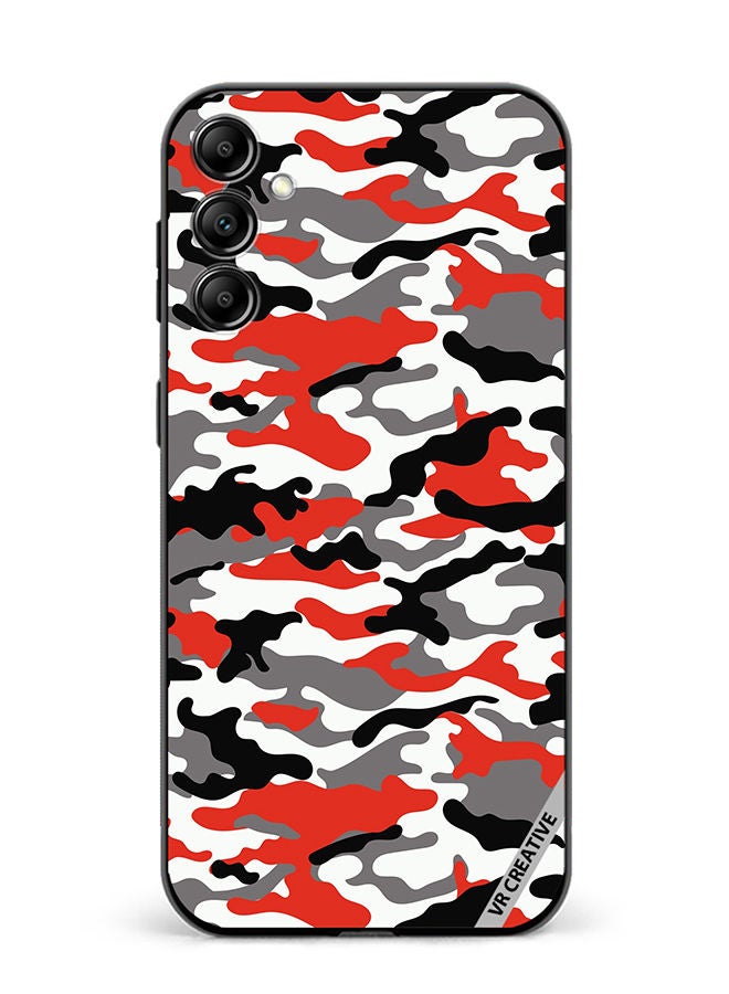 VR CREATIVE Protective Case Cover For Samsung Galaxy A34 Pink Camouflage Military Pattern Design Multicolour - Image 1