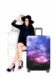 25 28 In Travel Luggage Cover for 25-28 Inch Luggage Spandex Elastic Stretch Fabric Cover for Suitcase Luggage Protector Premium Elasticated Washable Luggage Trolley Case L