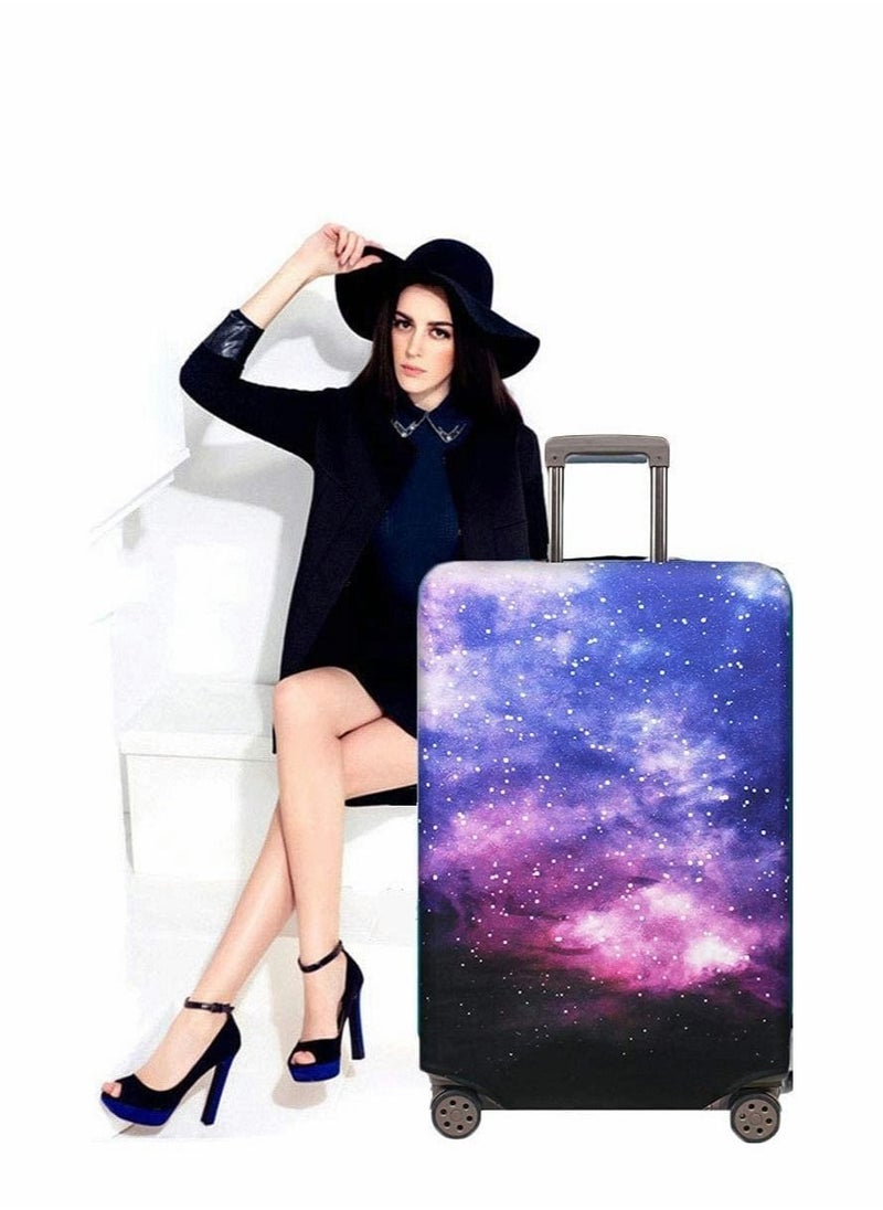 Excefore - 25 28 In Travel Luggage Cover for 25-28 Inch Luggage Spandex Elastic Stretch Fabric Cover for Suitcase Luggage Protector Premium Elasticated Washable Luggage Trolley Case L - Image 1
