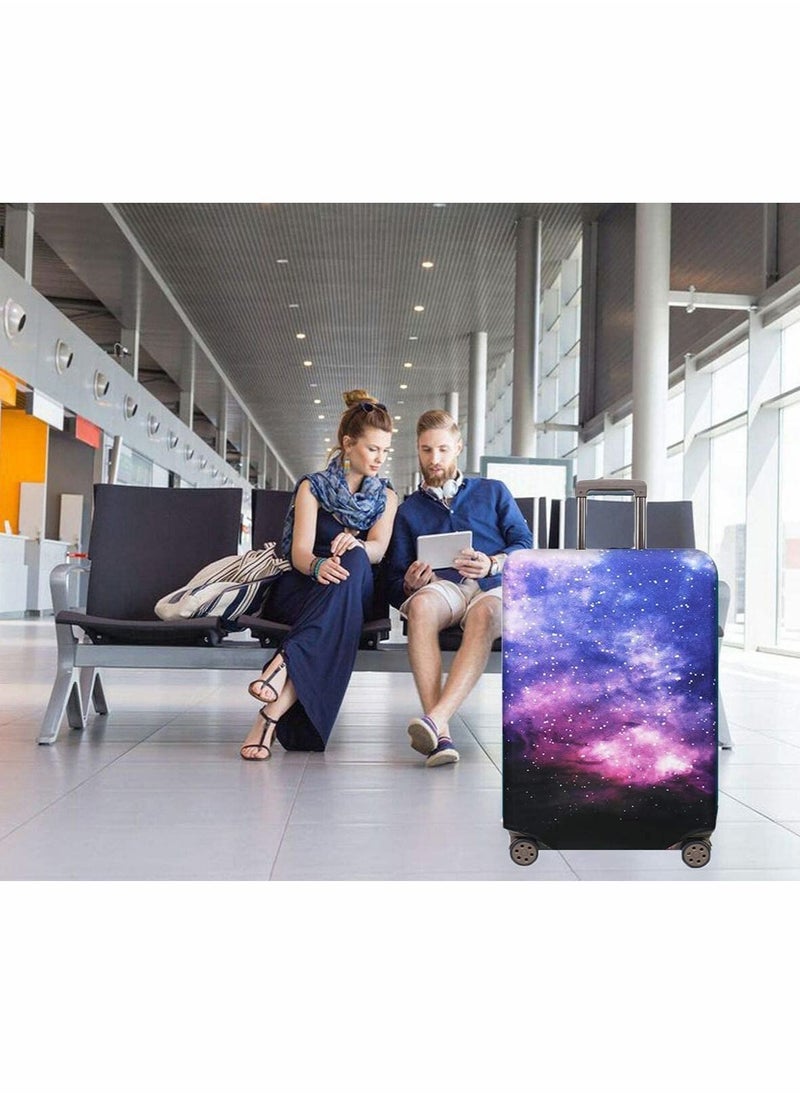 Excefore - 25 28 In Travel Luggage Cover for 25-28 Inch Luggage Spandex Elastic Stretch Fabric Cover for Suitcase Luggage Protector Premium Elasticated Washable Luggage Trolley Case L - Image 1