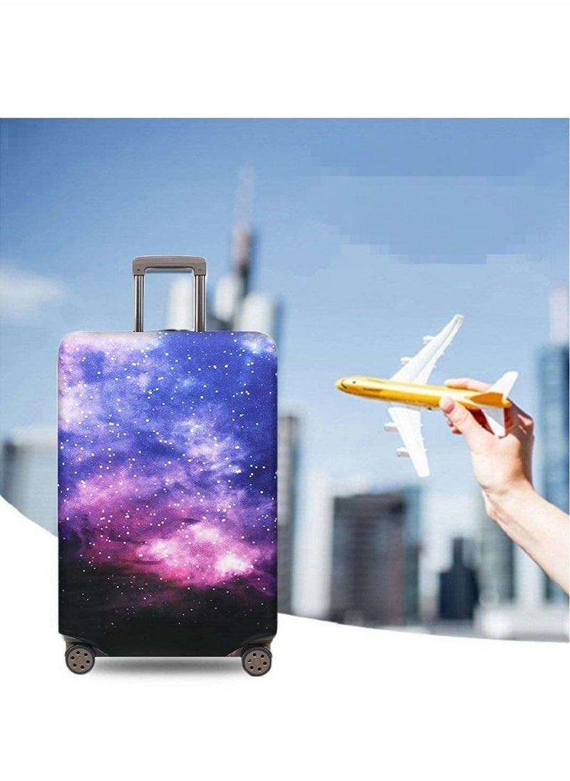 Excefore - 25 28 In Travel Luggage Cover for 25-28 Inch Luggage Spandex Elastic Stretch Fabric Cover for Suitcase Luggage Protector Premium Elasticated Washable Luggage Trolley Case L - Image 1