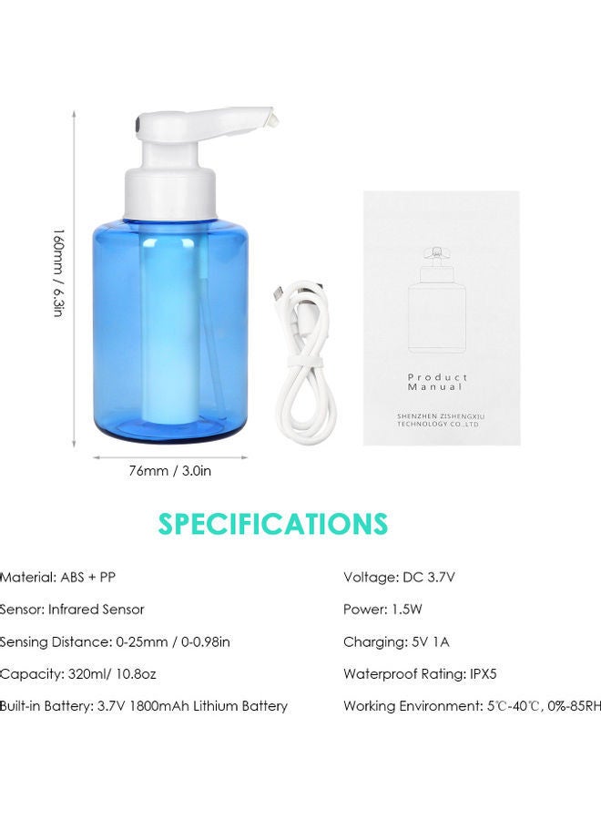 NIBEMINENT Infrared Soap Dispenser NA-H937 Blue/White - Image 3