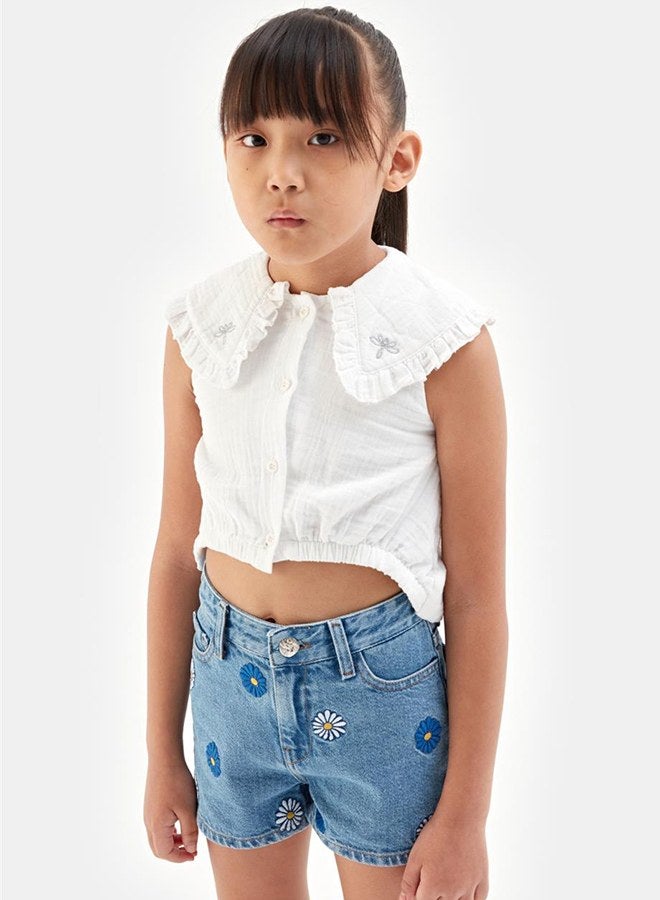 Tyess Girl White Blouse - Image 2