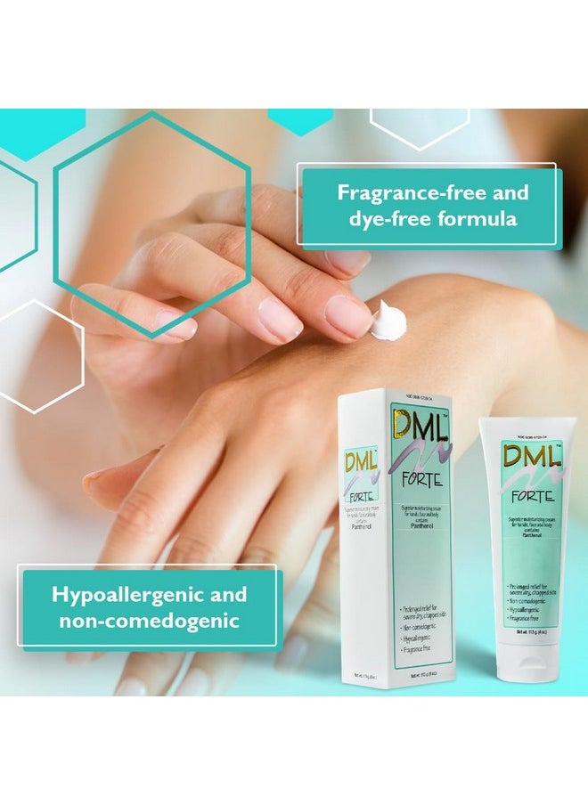 دي أم أل - Forte Skin Care مرطب فائق الترطيب للوجه والجسم / مرطب وجه مضاد للحساسية للبشرة الجافة والمتشققة / كريم ترطيب لطيف آمن للوجوه والبشرة الحساسة / 118 مل - Image 1