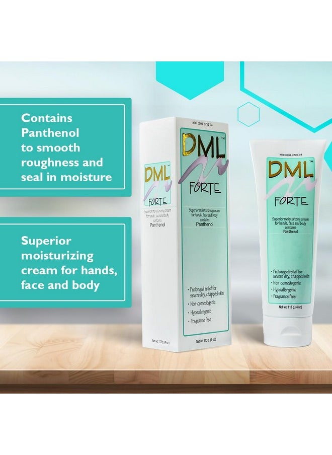 دي أم أل - Forte Skin Care مرطب فائق الترطيب للوجه والجسم / مرطب وجه مضاد للحساسية للبشرة الجافة والمتشققة / كريم ترطيب لطيف آمن للوجوه والبشرة الحساسة / 118 مل - Image 1