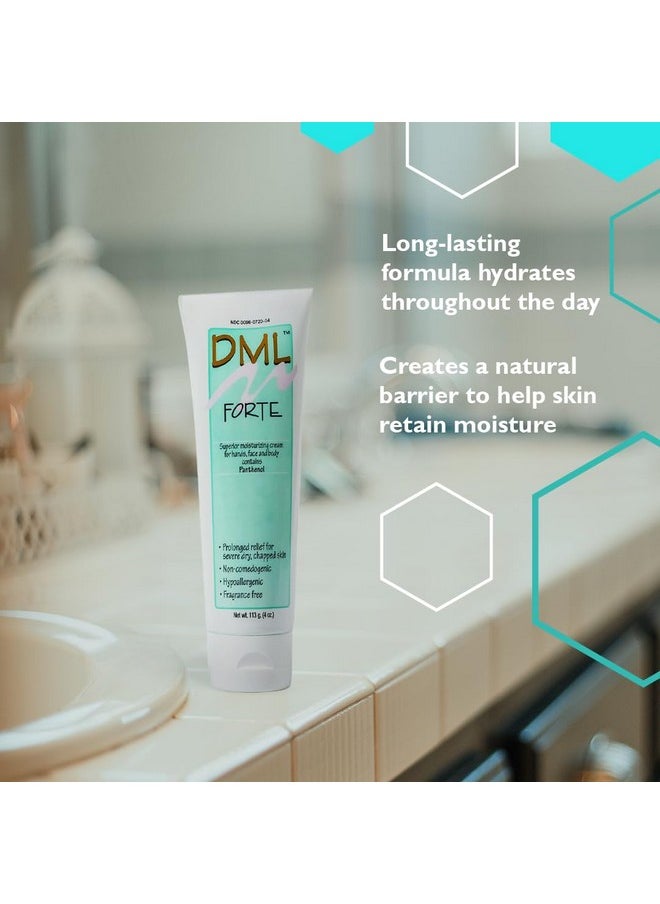 دي أم أل - Forte Skin Care مرطب فائق الترطيب للوجه والجسم / مرطب وجه مضاد للحساسية للبشرة الجافة والمتشققة / كريم ترطيب لطيف آمن للوجوه والبشرة الحساسة / 118 مل - Image 1