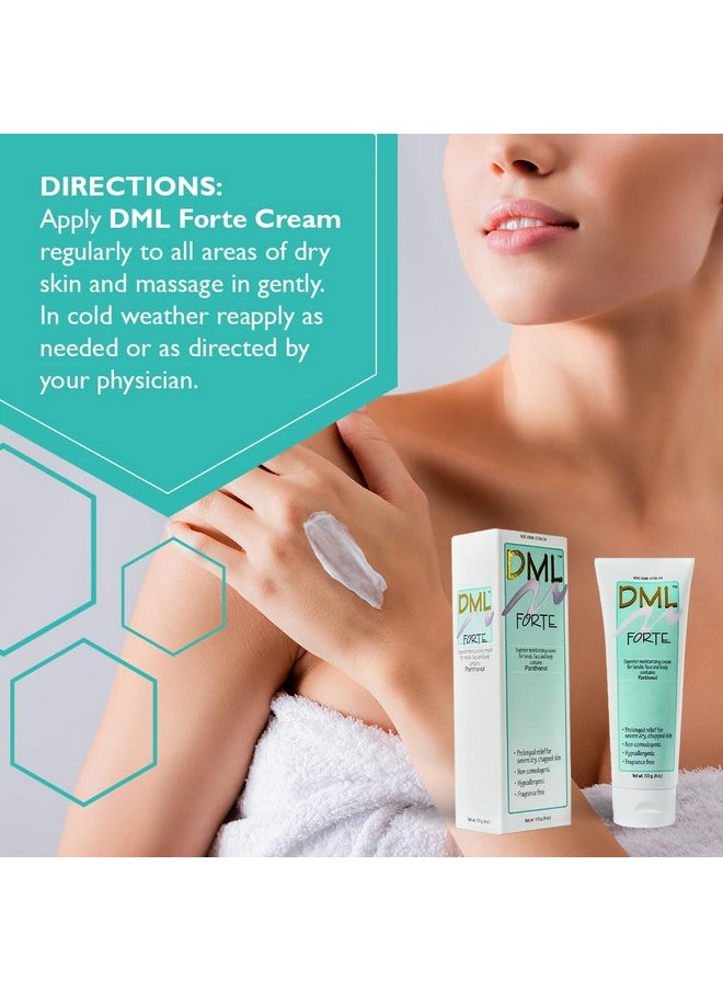 دي أم أل - Forte Skin Care مرطب فائق الترطيب للوجه والجسم / مرطب وجه مضاد للحساسية للبشرة الجافة والمتشققة / كريم ترطيب لطيف آمن للوجوه والبشرة الحساسة / 118 مل - Image 1