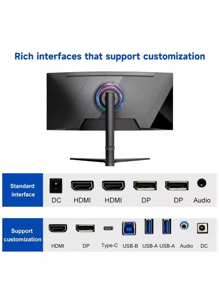MONITOR 34inch Curved Gaming Monitor3840*2160 180hz Refresh Rate,1ms  - Image 5