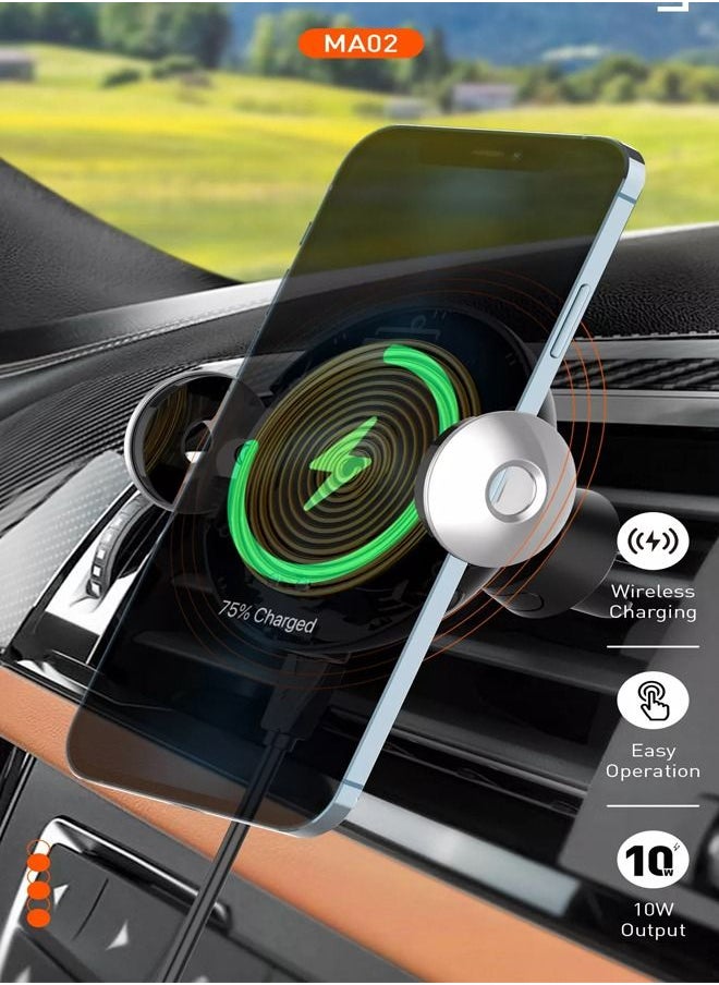 Wireless Car Charger, 15W Dual Coil Wireless Charging , Auto-Clamping Dashboard Car Mount Charger Holder For iPhone 14 Plus/14 Pro Max/13 Pro Max/12 Pro/12 Mini, Galaxy Z Flip4/3, S22 S21+ - pzsku/Z431460522E0755FF54CEZ/45/_/1677687969/76a8ac3d-baec-4aaa-8078-6512145753a3