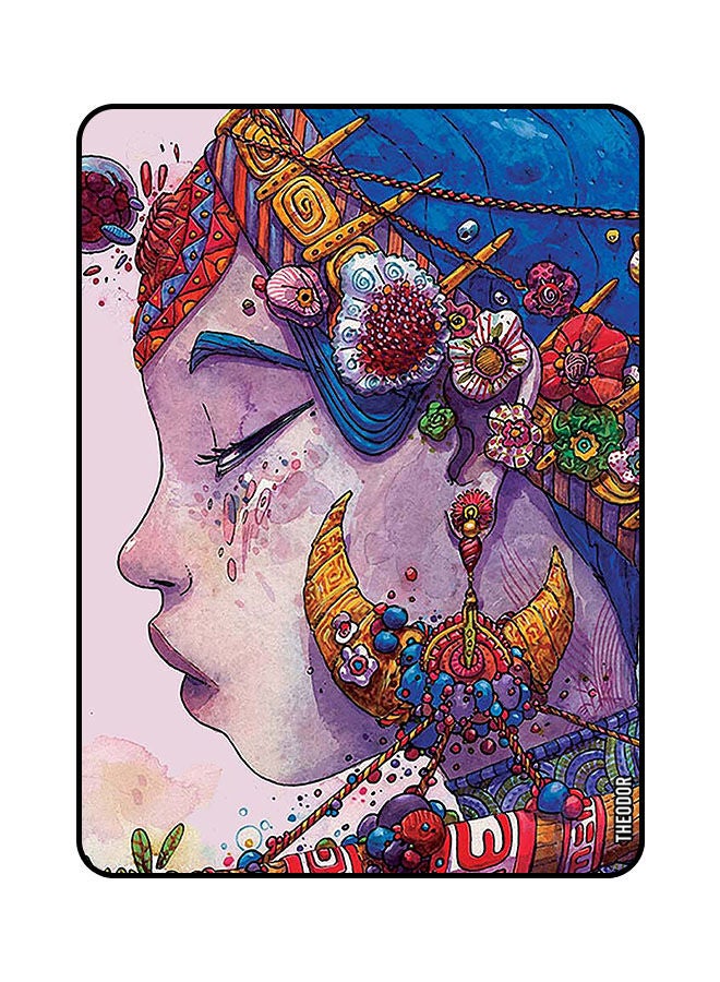 Theodor Protective Flip Case Cover For Samsung Galaxy A7 Lite 2021 8.7 Inches with Auto Wake/Sleep Jewel Lady - Image 1