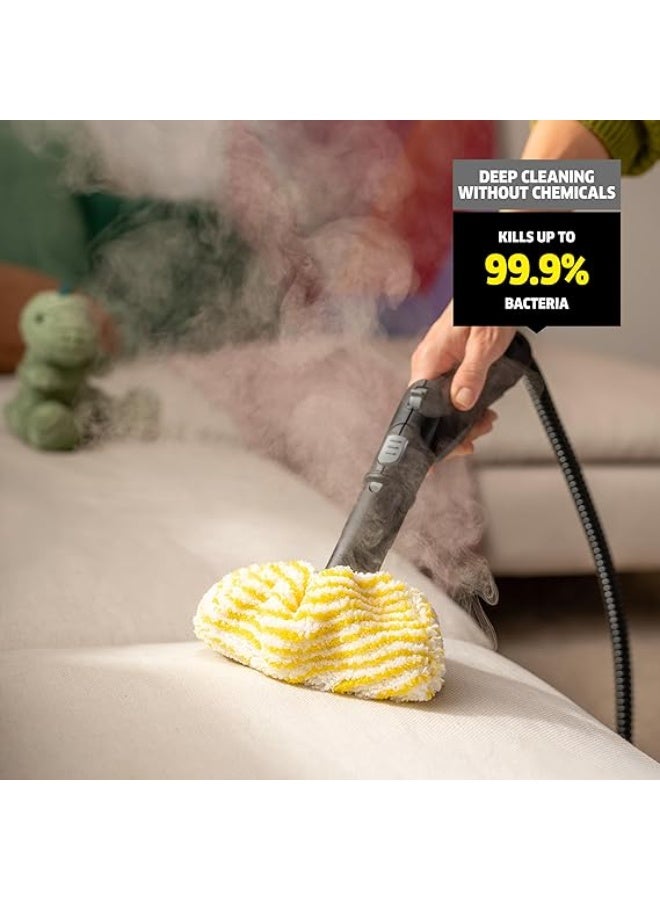 Kärcher Karcher SC3 Steam Cleaner with Attachments, Multi Purpose Power Steamer – Chemical-Free, 40 Sec Heat-Up, Continuous Steam - for Grout, Tile, Hard Floors, Appliances & More - White - Image 1