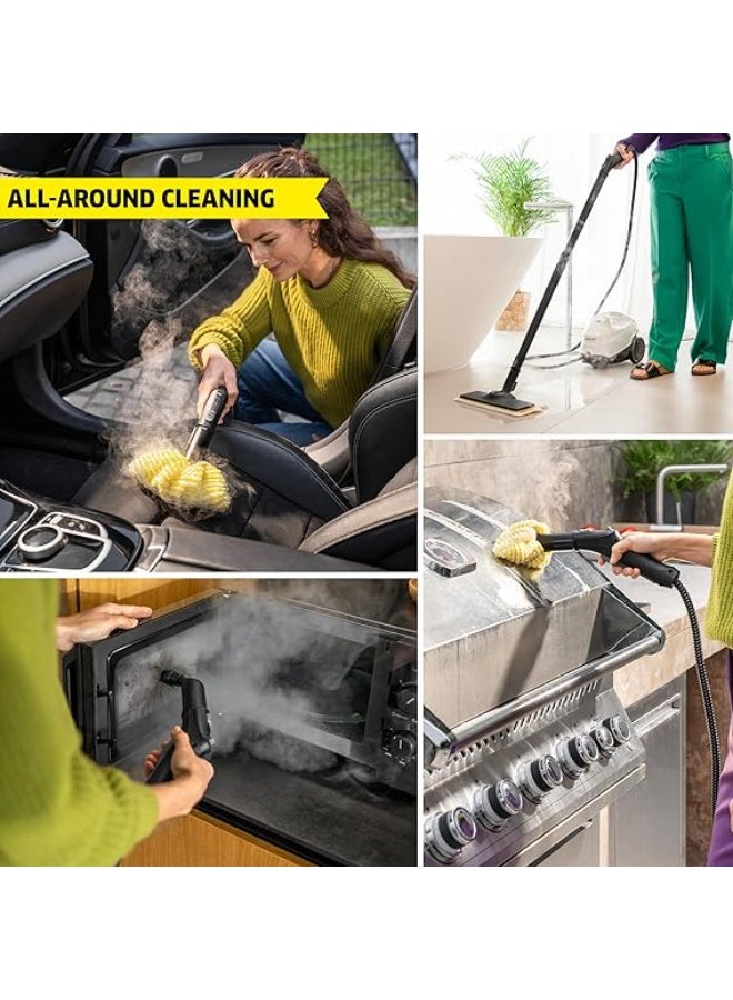 Kärcher Karcher SC3 Steam Cleaner with Attachments, Multi Purpose Power Steamer – Chemical-Free, 40 Sec Heat-Up, Continuous Steam - for Grout, Tile, Hard Floors, Appliances & More - White - Image 4