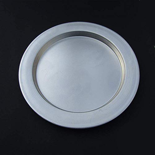 Frigya Kunefe Plate - Kunafa plate large 4-8 servings set of 2 silver color aluminum pans tray kataifi kunafeh knafeh cooking and serving plates for shredded kadaifi phyllo fillo dough pan/Turkish dessert - Image 4