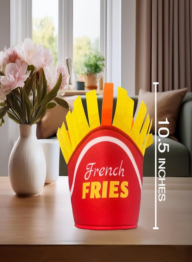 Vaulted Skulls & Co French Fry Hat | Fast Food Costume Hat | French Fries Hats Costume Accessory | Funny Food Hats | Red/Yellow/Orange | 10.5" - Image 5