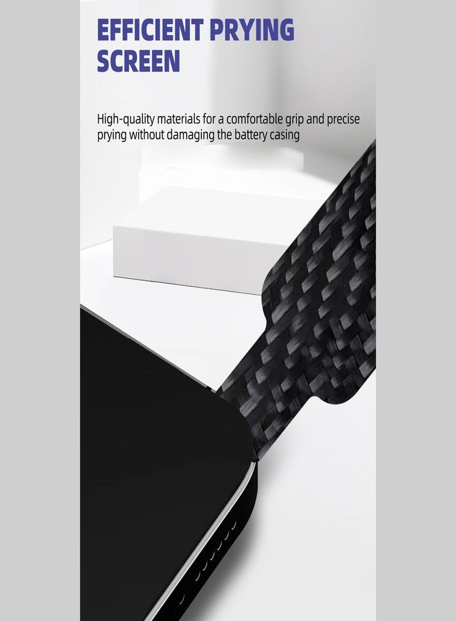 Jectse Carbon Fiber Prying Bars, Non Slip Insulated Electronics Repair Tools with Ultra Thin Design, for Smartphone Tablet Disassembly LCD Screen Opening - Image 2