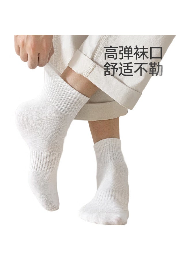 COTTON Men'S Socks, Short Socks For Spring, Autumn And Summer, [100% Pure Cotton 7A Antibacterial And Odor-Resistant], Breathable Low-Cut Ankle Socks, 6 Pairs - Image 2