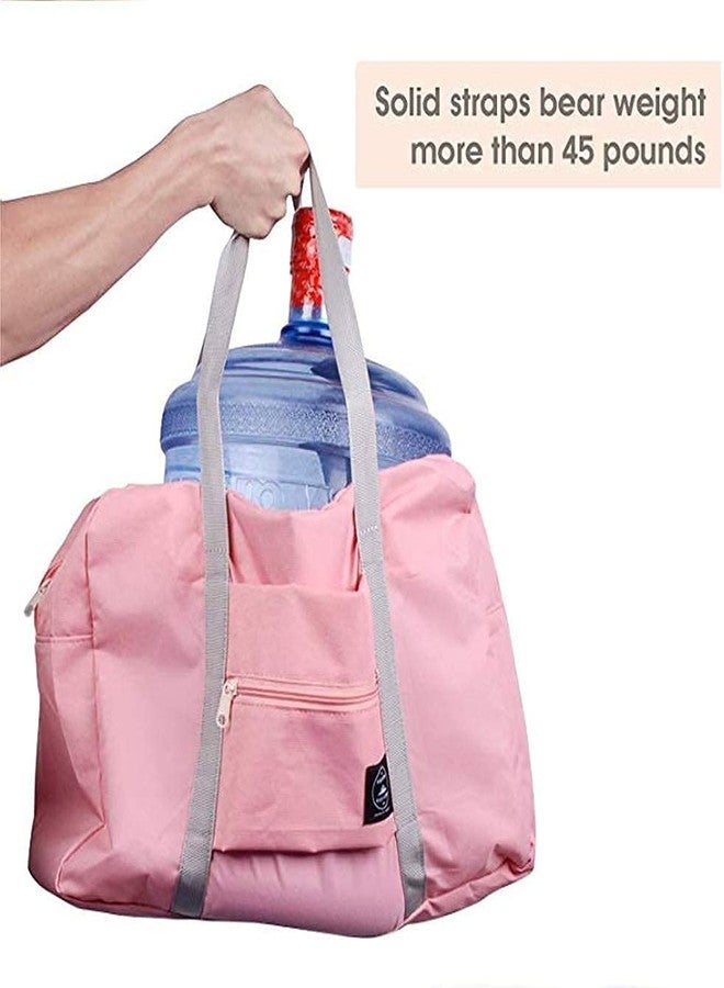 Muej Travel Bags for Luggage Spacious with Pockets Foldable Weekender Zipper Duffle Bag for Travel Stylish Handbag Conveniently Carry on Trolley Bag Waterproof (44 x 18 x 35 cm) (Multicolour) - Image 3