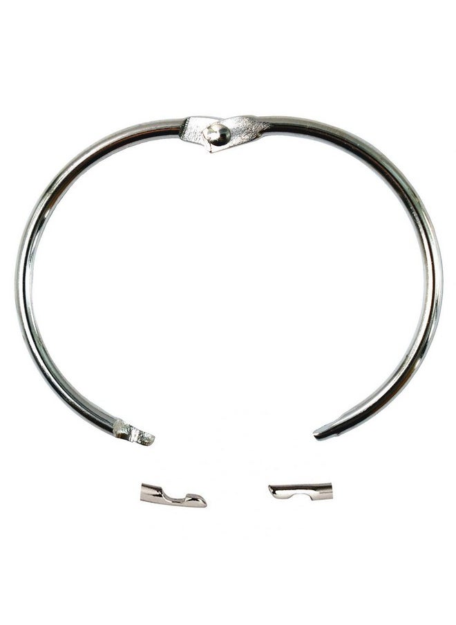 GOTOONE Book Binder Rings 2 Inch Office Loose Leaf Ring（20 Pack） Nickel Plated Silver  - Image 2