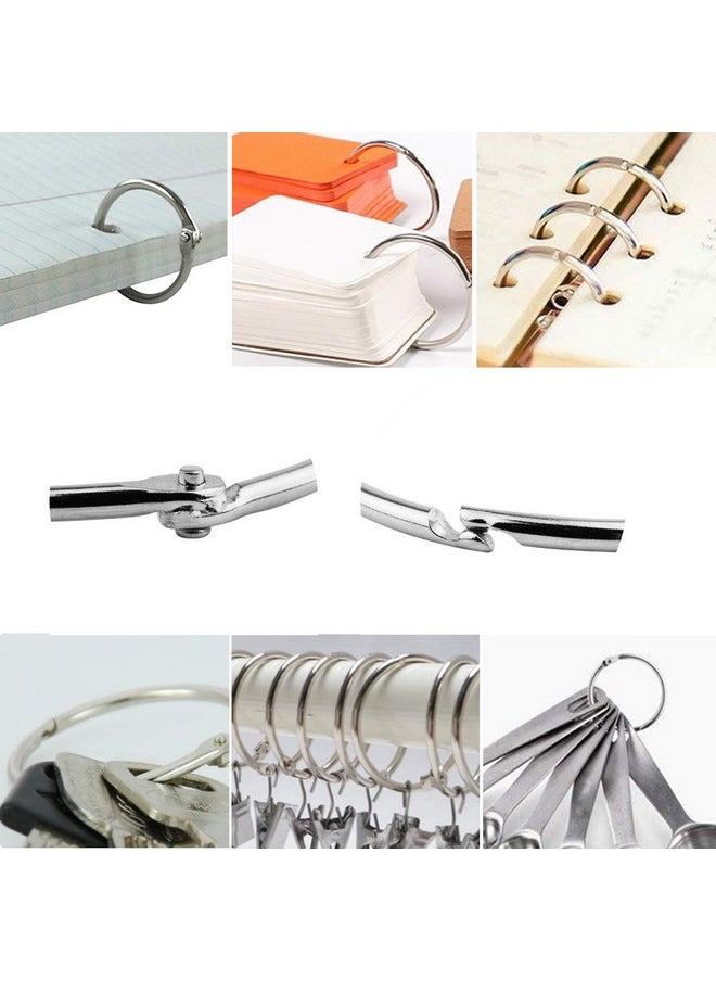 GOTOONE Book Binder Rings 2 Inch Office Loose Leaf Ring（20 Pack） Nickel Plated Silver  - Image 5