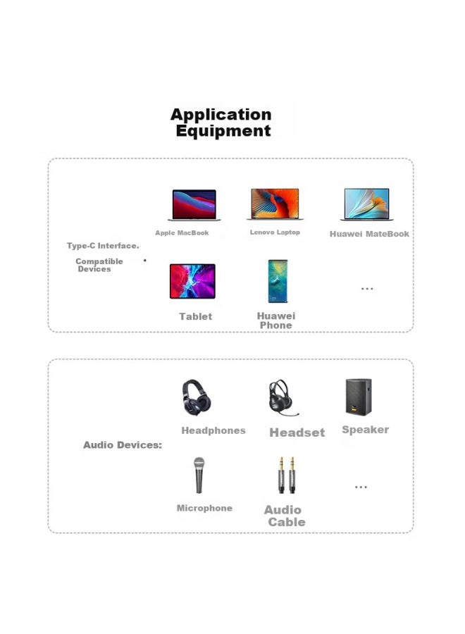 jinghua Crystal Type-c External Sound Card Usb Splitter One Drag Four Hub Extension Dock Computer Notebook Desktop Connect 3.5mm Headphone Audio Converter Head Alloy N801  - Image 2