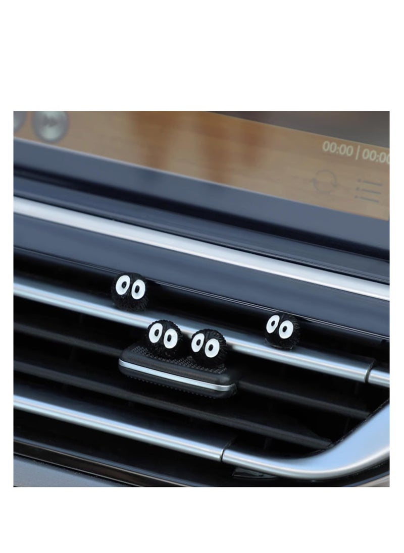 SYOSI - 46 Pcs Cute Soot Sprites, Car Rearview Mirror Accessories for Car Interior Decoration Dashboard Car Ornament Funny Gifts for Cute Car Mirror Interior Decors, Motorcycle, Bookshelf, Garden, Desk - Image 1
