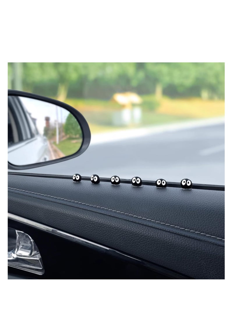 SYOSI - 46 Pcs Cute Soot Sprites, Car Rearview Mirror Accessories for Car Interior Decoration Dashboard Car Ornament Funny Gifts for Cute Car Mirror Interior Decors, Motorcycle, Bookshelf, Garden, Desk - Image 1