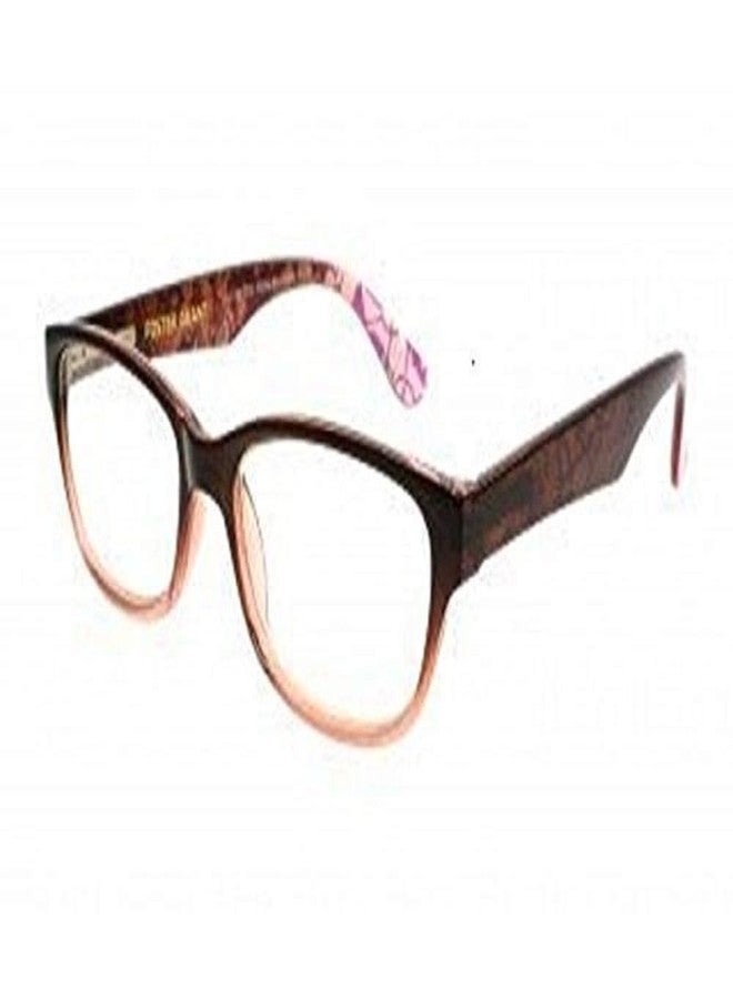 Foster Grant Women's Carlee Round Readers (Brown, 1.00)
