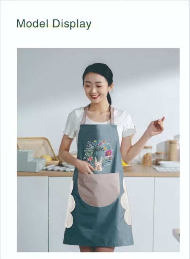 هابي هوم مريلة بياقة قابلة للتعديل وجيوب الوجه وتصميم مخيط متين ومقاوم للماء - Image 3