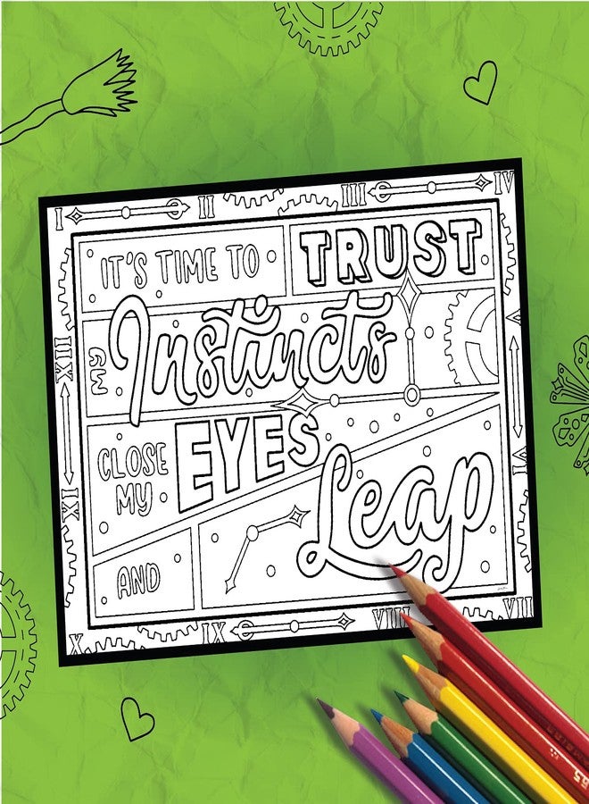 Coloring Broadway The Coloring Project - Wicked Inspired Coloring Pages (Set of 4), Like a Handprint on My Heart Broadway Musical Merchandise, Printed on Matte Card Stock (8 1/2” x 11”), Ideal Gift for a Theater Lover - Image 5