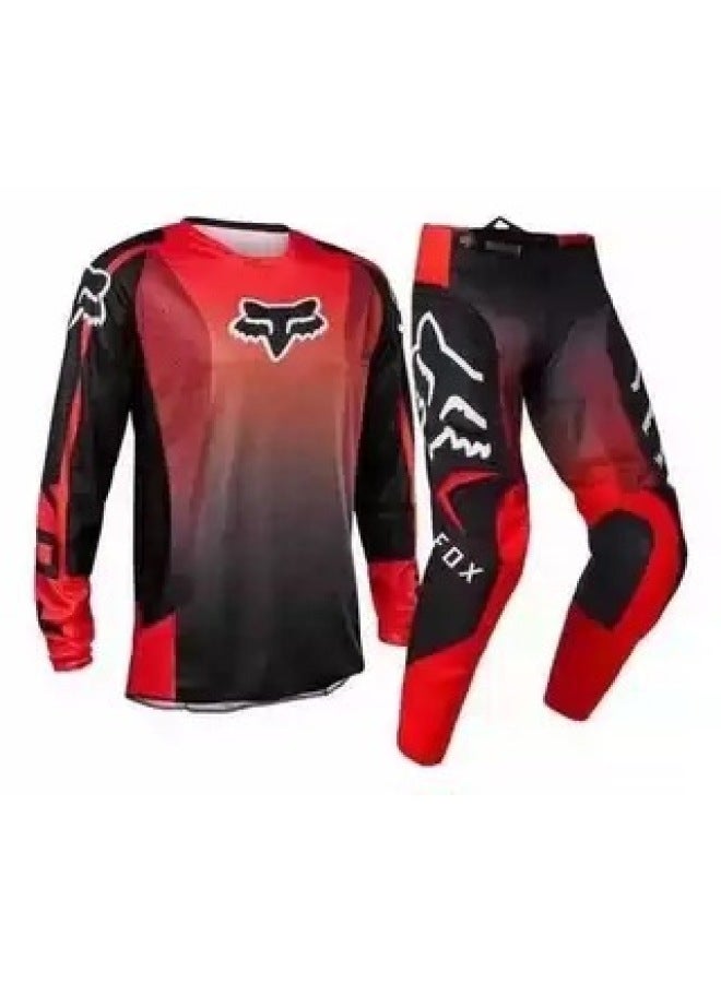 Off-road Cycling Clothing, Downhill Clothing Set, Breathable, Sweat-wicking, Quick-drying, Downhill Clothing, Cycling Sports Cycling Suit