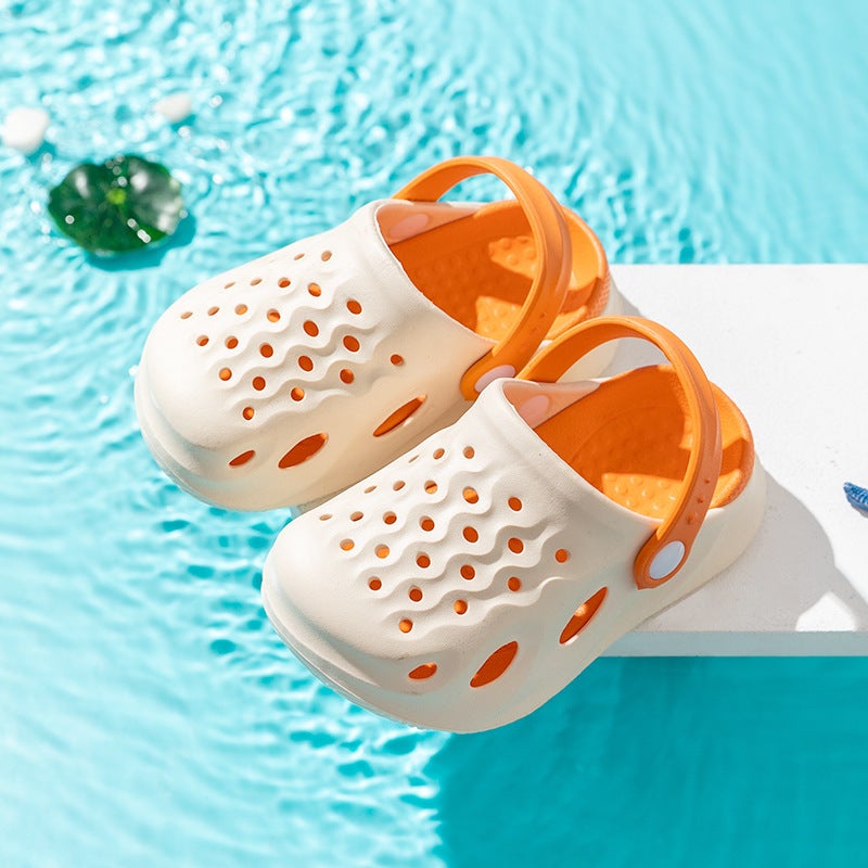 2025 Factory Breathable Children'S Hole Shoes Boys And Girls Baby Baotou Sandals Garden - Image 1
