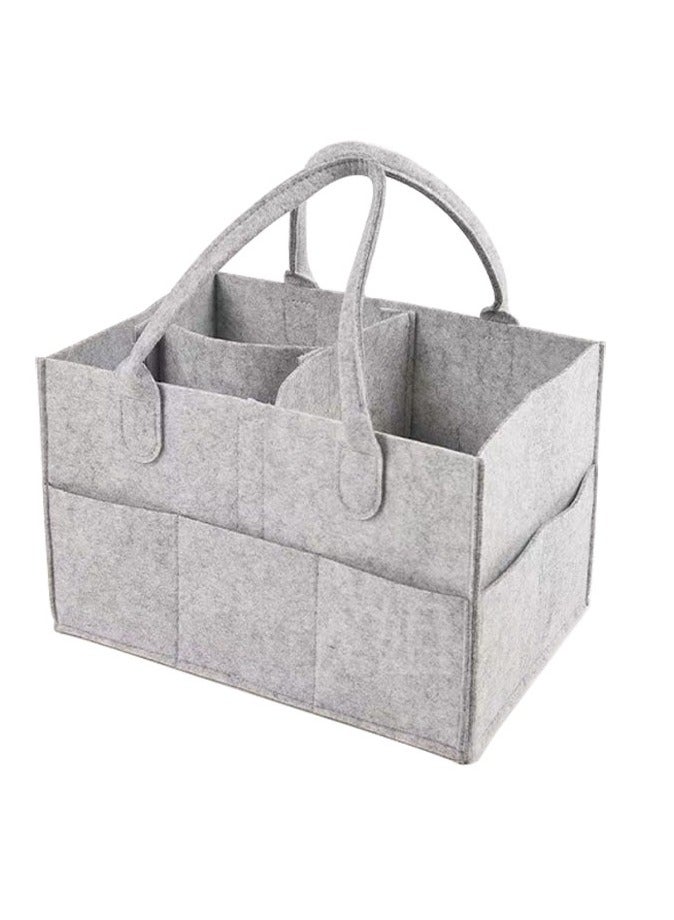 Baby Diaper Organizer Nursery Storage Bin and Car Organizer for Diapers and Baby Wipes 