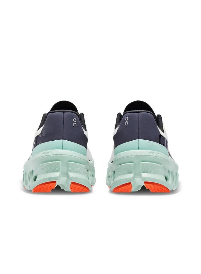 On Cloudmonster Trendy & Comfortable Sports Running Shoes, Fabric, Shock Absorption, Anti-Slip, Wear-Resistant, Breathable, High Resilience, Low-Top (White/Stream Green) - Image 5