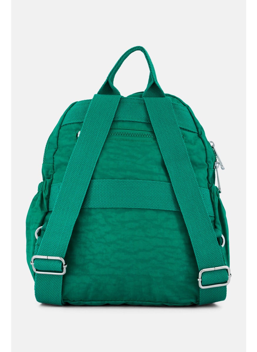 I Love Fashion Women Brand Logo Backpack 26 L x 31 H x 12 W cm, Green  - Image 2