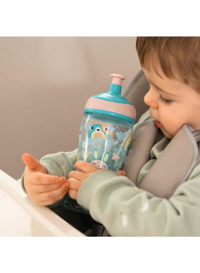 Nuby Super Slurp Cup, Toddler Straw Drinking Cup with Flip Straw Design, Leak Resistant Water Bottle for Everyday Hydration and Travel, Assorted - Image 4