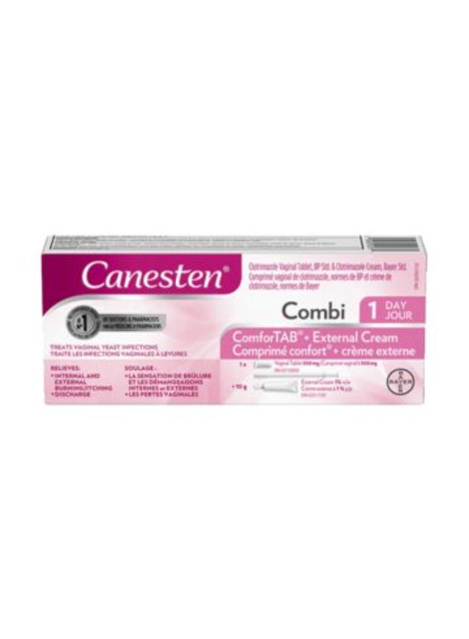 Canesten Combi-pak 1 Day ComfortTab plus External Cream