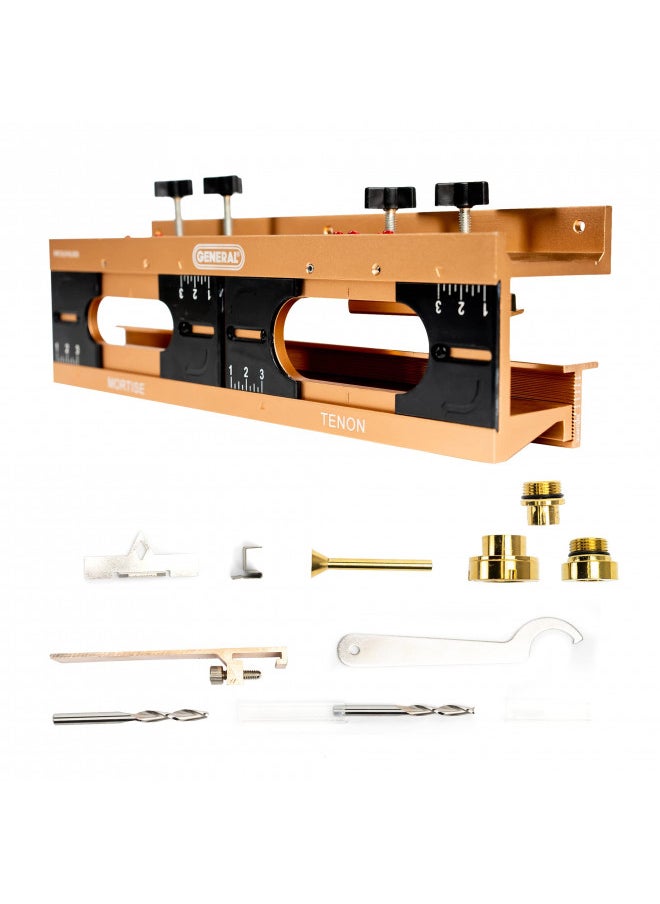 General Tools - General Tools Mortise and Tenon Jig #870 - Drill Template Set with Hollow Chisel Bit Attachment - Image 1