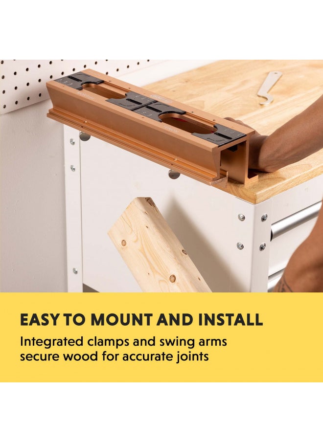 General Tools - General Tools Mortise and Tenon Jig #870 - Drill Template Set with Hollow Chisel Bit Attachment - Image 1