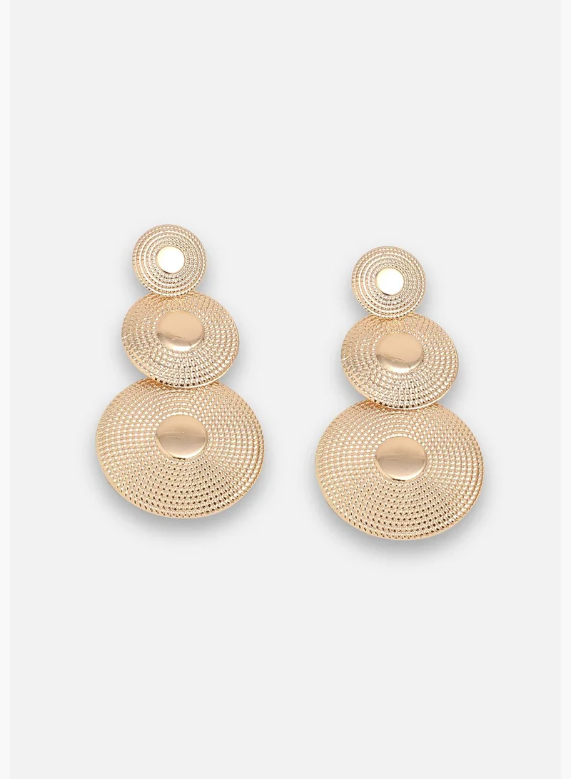 SOHI Gold Plated Party Designer Drop Earring For Women