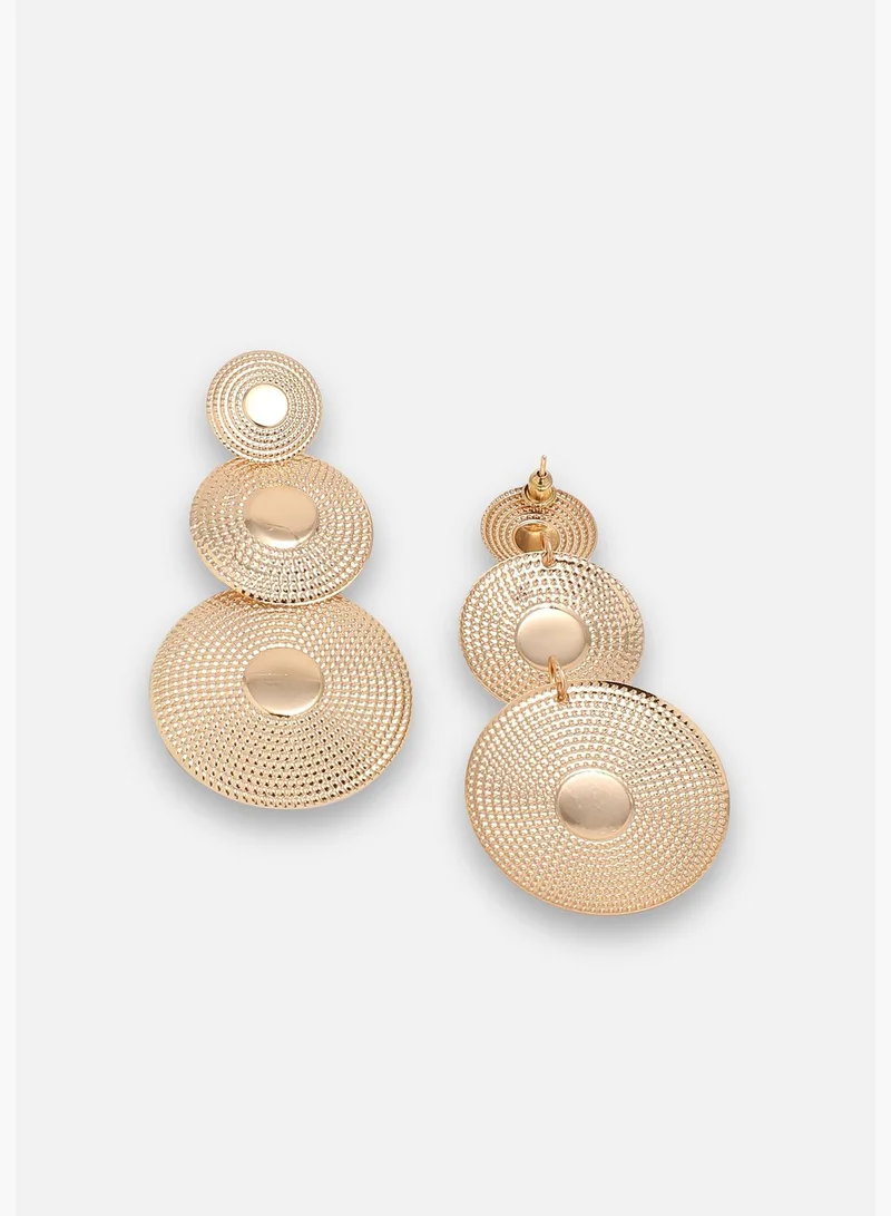 SOHI Gold Plated Party Designer Drop Earring For Women