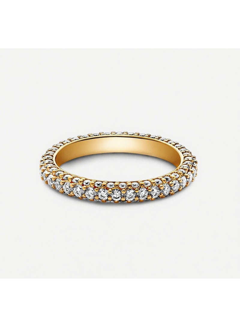 DORA Timeless Pavé Brilliant Ring - Image 3