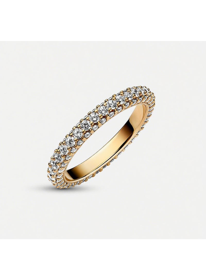 DORA Timeless Pavé Brilliant Ring - Image 2