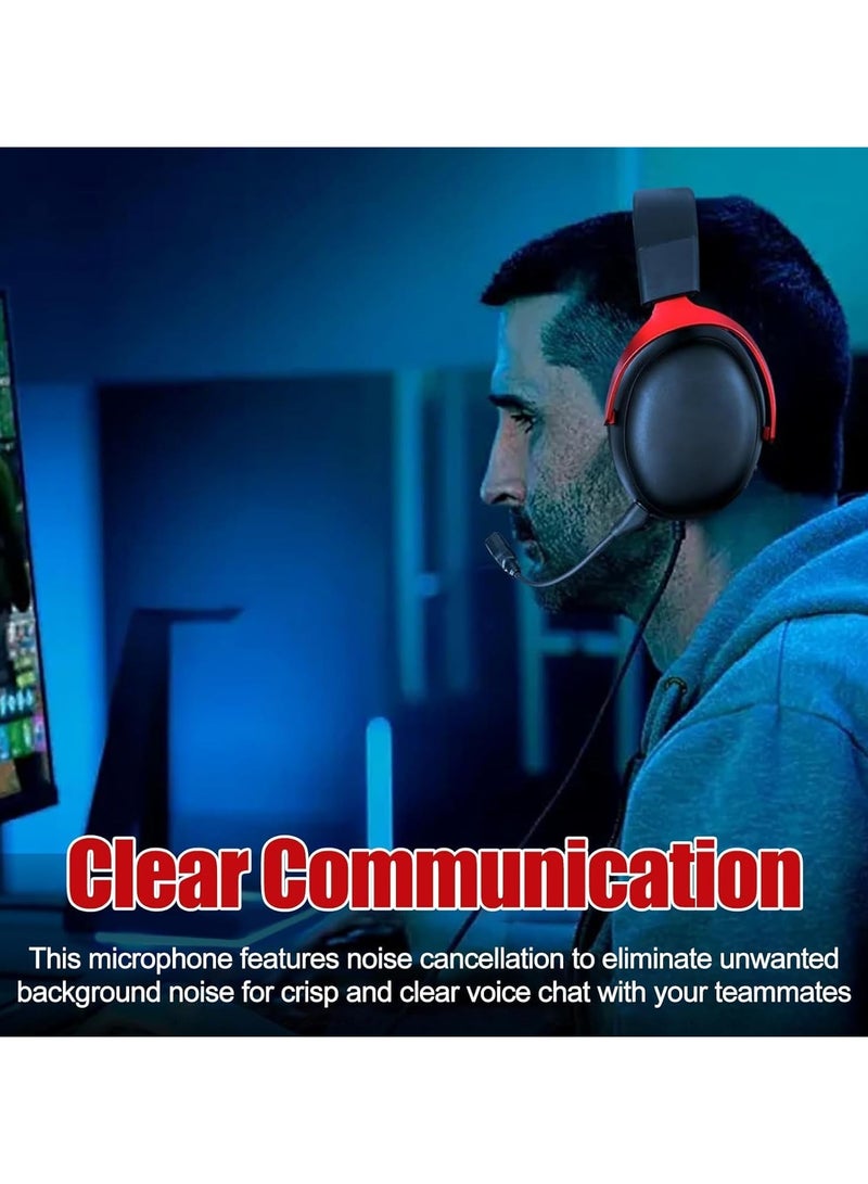انسجام تم ترقية ميكروفون بديل يناسب سماعات الرأس اللاسلكية HyperX Cloud III مع ميكروفون احتياطي قابل للفصل وإلغاء الضوضاء للدردشة الصوتية للألعاب Crystal - Image 3