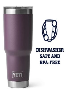 YETI Rambler 30 Oz Tumbler, Stainless Steel, Vacuum Insulated With Magslider Lid, Nordic Purple  - Image 4