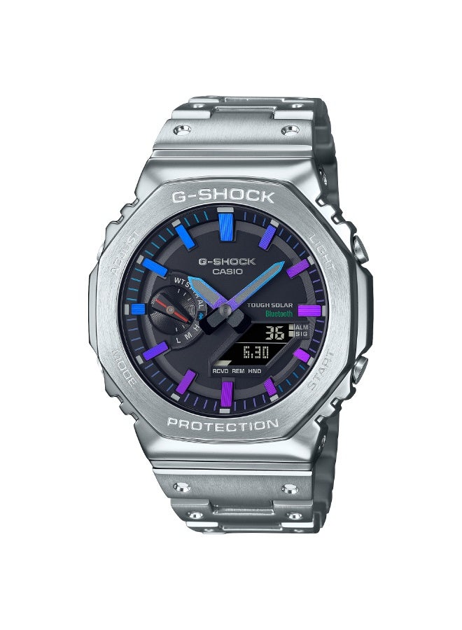 CASIO ساعة جي شوك GM-B2100PC-1A المعدنية الكاملة بلوتوث شمسية للرجال – مقاومة للماء حتى 200م، لمسات متدرجة، ربط بالهاتف الذكي - Image 1