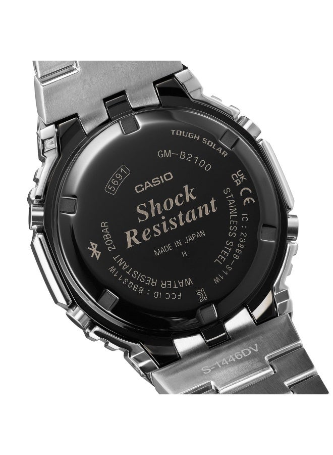 CASIO ساعة جي شوك GM-B2100PC-1A المعدنية الكاملة بلوتوث شمسية للرجال – مقاومة للماء حتى 200م، لمسات متدرجة، ربط بالهاتف الذكي - Image 5
