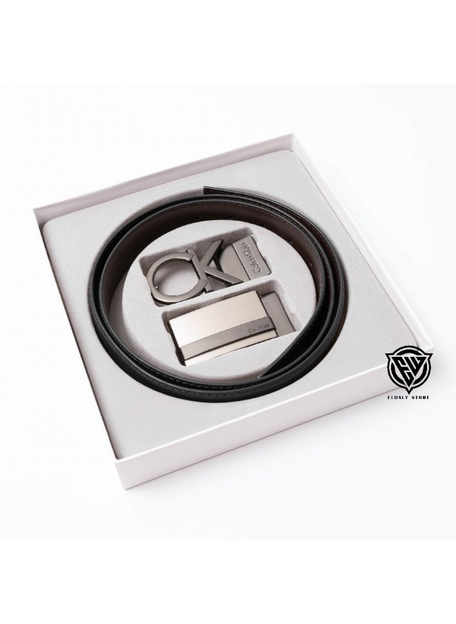 CALVIN KLEIN JEANS PLUS Calvin Klein Reversible Belt Set For Men  - Image 2
