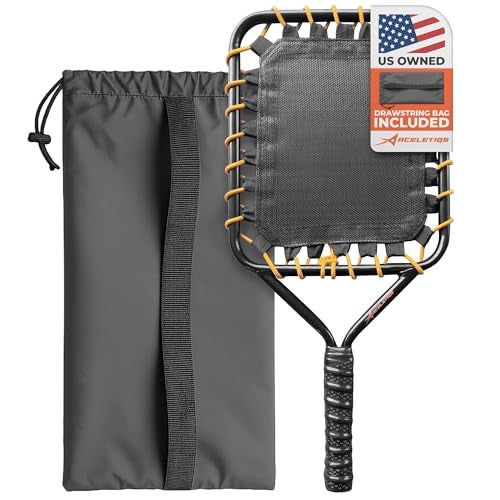 ACELETIQS Fungo Racket Fugo Bat Baseball Racket Training Equipment | 1lb Extreme Lightweight Baseball and Softball Training Equipment | Perfect Parent/Coach Accesories (Bungee Netting) - Image 1